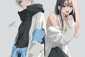 draw anime character art