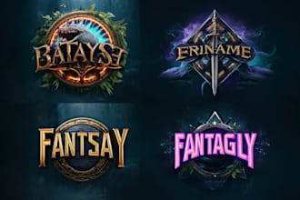 do fantasy game logo and branding