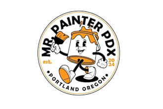 design a professional company mascot, painter, and house painting logo