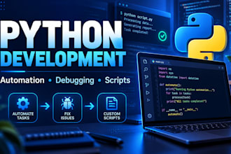 develop, debug, automate, or fix your python code
