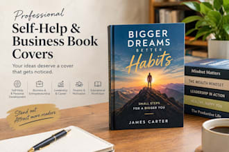 design a professional self help, business and nonfiction book cover