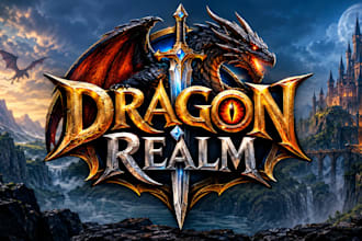 design fantasy game logo
