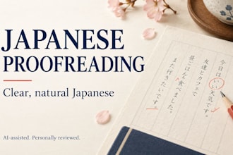 proofread your japanese text and make it sound natural
