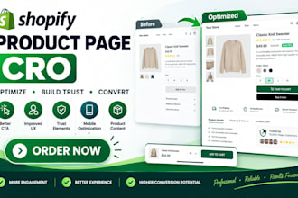 do shopify product page cro optimization to improve sales and conversions