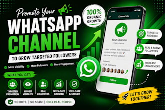 promote your whatsapp channel to grow followers