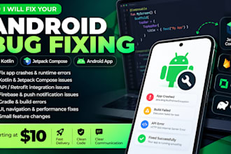 fix android app bugs, crashes and build errors