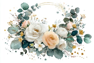 create beautiful botanical and floral illustrations