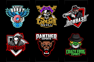 do unique 3d cartoon, mascot gaming logo design