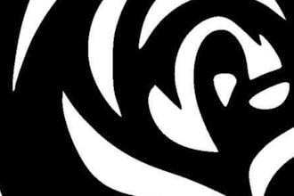 create professional tattoo design black and white