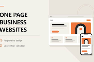 build a responsive one page website for your small business