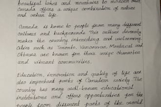 write neat handwritten notes and assignments