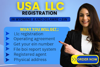 usa llc formation ein application and business application c corp s corp wyoming
