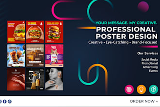 design poster, flyer and social media poster design