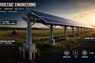 engineer agrivoltaic solar structures, foundations and dual use pv systems