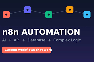 build custom n8n automation with ai, apis and database integration