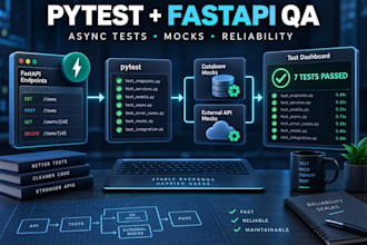 fix and build pytest suites for python fastapi projects