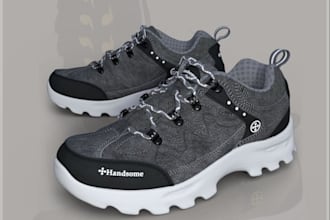 create custom 3d shoe modeling,  footwear design, sneaker for 3d printing