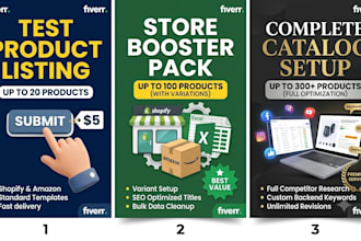 do e commerce product listing high value