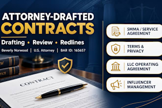 draft a digital marketing smma contract and service agreement