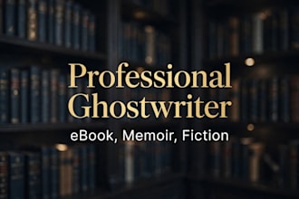 ghostwrite ebook and amazon kdp book for you
