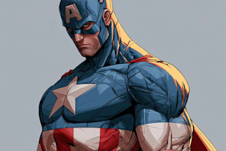 superhero character for comics
