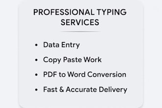 do fast typing work,copy paste and data entry