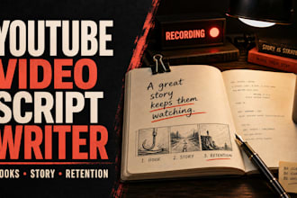 write video script for youtube video scriptwriting