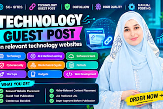publish a tech guest post on high authority tech websites