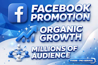 do organic facebook promotion and social media marketing