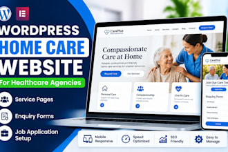 build wordpress home care agency website with services