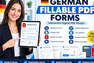 design german fillable pdf interactive form digital ,pdf form medical form