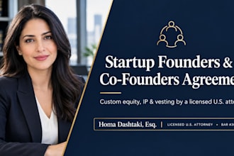 draft a custom startup founders or co founders agreement