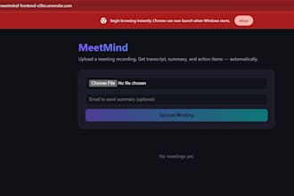 build fastapi backend and react frontend web app