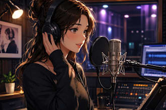 sing the custom erotic audio female voice for your song cover or original song