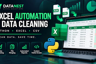 clean, merge and automate excel files using python