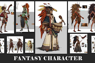 do stylized and amazing characters for you