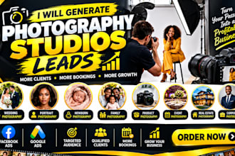 generate qualified photography studio leads using facebook and google ads