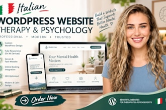 design italian wordpress therapy psychiatrist and psychology website