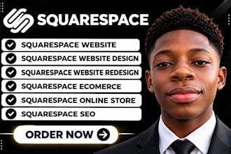 build squarespace website, online store and SEO