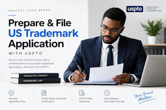 prepare and file US trademark application with uspto