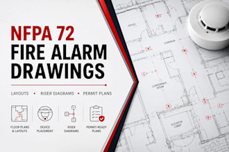 design nfpa 72 fire alarm drawings, layouts and permit plans