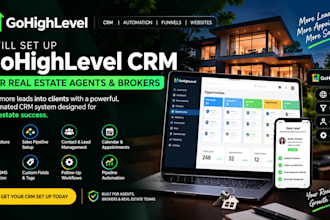 gohighlevel set up ghl CRM for real estate agents,brokers