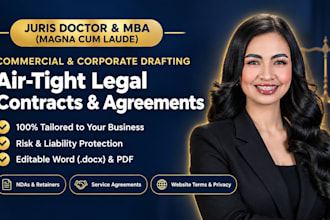 draft custom legal contracts and business documents