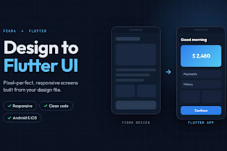 convert your figma design into a responsive flutter UI