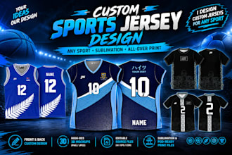 custom sports jerseys and teamwear professionally