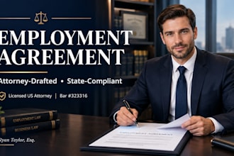 draft a legally binding US employment contract or agreement