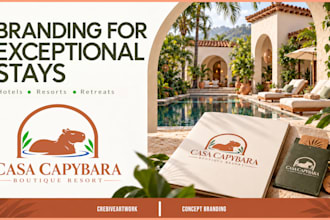 create your complete hotel resort and hospitality brand identity