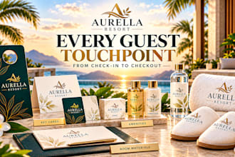 create your complete hotel resort and hospitality brand identity