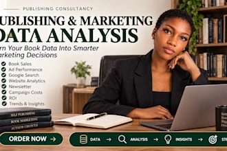 build a book sales, ads and marketing analytics dashboard