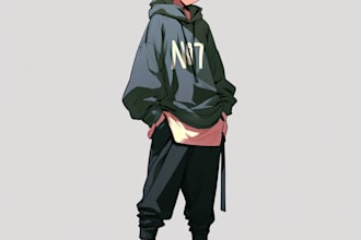 create custom anime art and character illustrations for you